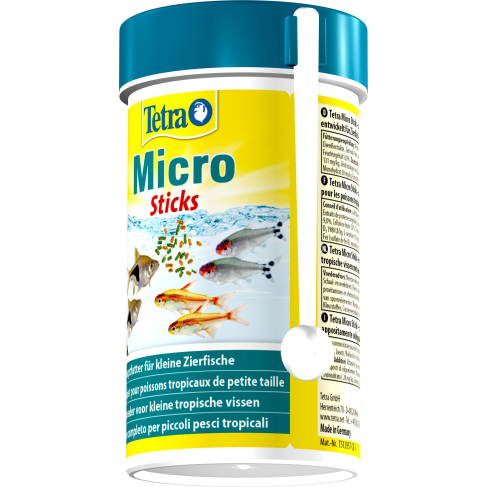 Корм Tetra Micro Sticks для мелких аквариумных рыбок микропалочки 100 мл - фото 3