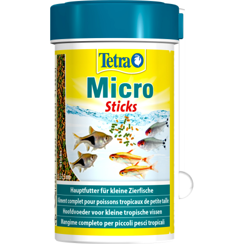 Корм Tetra Micro Sticks для мелких аквариумных рыбок микропалочки 100 мл - фото 1