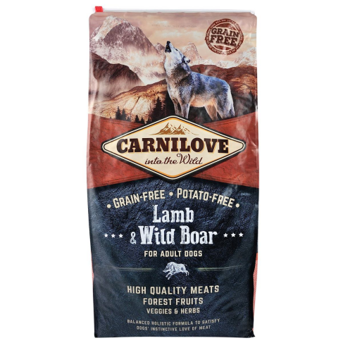 Сухой корм Carnilove Lamb &amp; Wild Boar для взрослых собак всех пород, ягненок и кабан, 12 кг - фото 3
