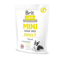 Сухой корм Brit Care GF Mini для взрослых собак миниатюрных пород, с ягненком, 400 г Сухой корм Brit Care GF Mini для взрослых собак миниатюрных пород, с ягненком, 400 г