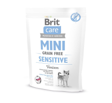 Сухой корм Brit Care GF Mini Sensitive для собак миниатюрных пород с чувствительным пищеварением, с олениной, 400 г Сухой корм Brit Care GF Mini Sensitive для собак миниатюрных пород с чувствительным пищеварением, с олениной, 400 г