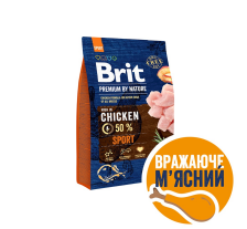 Сухой корм Brit Premium Dog Sport для собак с высокими энергозатратами, с курицей, 3 кг Сухой корм Brit Premium Dog Sport для собак с высокими энергозатратами, с курицей, 3 кг