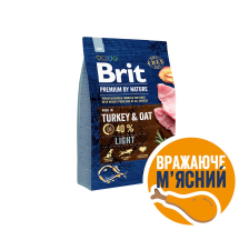 Сухой корм Brit Premium Dog Light для собак с лишним весом, с индейкой, 3 кг Сухой корм Brit Premium Dog Light для собак с лишним весом, с индейкой, 3 кг