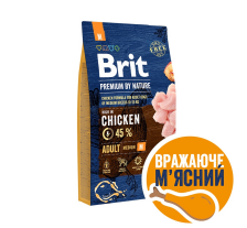 Сухой корм Brit Premium Dog Adult M для взрослых собак средних пород, с курицей, 8 кг Сухой корм Brit Premium Dog Adult M для взрослых собак средних пород, с курицей, 8 кг