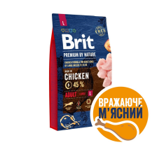 Сухой корм Brit Premium Dog Adult L для взрослых собак больших пород, с курицей, 8 кг Сухой корм Brit Premium Dog Adult L для взрослых собак больших пород, с курицей, 8 кг