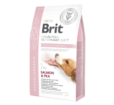 Сухой корм Brit GF VetDiet Dog Hypoallergenic для собак, при пищевой аллергии, с лососем, горохом и гречкой, 2 кг Сухой корм Brit GF VetDiet Dog Hypoallergenic для собак, при пищевой аллергии, с лососем, горохом и гречкой, 2 кг