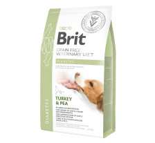 Сухой корм Brit GF VetDiet Dog Diabetes для собак, при сахарном диабете, с индейкой и горохом, 2 кг Сухой корм Brit GF VetDiet Dog Diabetes для собак, при сахарном диабете, с индейкой и горохом, 2 кг