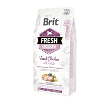 Сухой корм Brit Fresh для щенков и молодых собак всех пород, с курицей и картофелем, 2,5 кг Сухой корм Brit Fresh для щенков и молодых собак всех пород, с курицей и картофелем, 2,5 кг