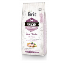 Сухой корм Brit Fresh для щенков и молодых собак всех пород, с курицей и картофелем, 12 кг Сухой корм Brit Fresh для щенков и молодых собак всех пород, с курицей и картофелем, 12 кг