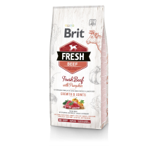 Сухой корм Brit Fresh для щенков и молодых собак больших пород, с говядиной и тыквой, 12 кг Сухой корм Brit Fresh для щенков и молодых собак больших пород, с говядиной и тыквой, 12 кг
