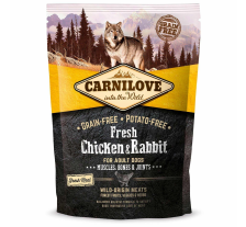 Сухой корм Carnilove Fresh Chicken & Rabbit для взрослых собак всех пород, курица и кролик, 1,5 кг Сухой корм Carnilove Fresh Chicken & Rabbit для взрослых собак всех пород, курица и кролик, 1,5 кг