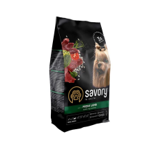 Сухой корм Savory для собак гурманов малых пород, со свежим ягненком, 3 кг Сухой корм Savory для собак гурманов малых пород, со свежим ягненком, 3 кг
