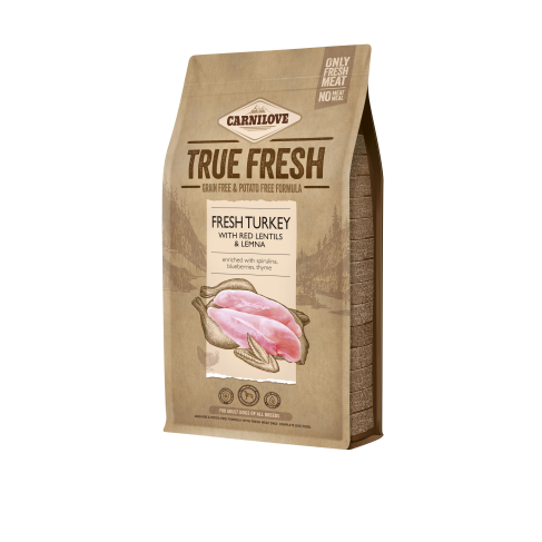 Сухий корм Carnilove True Fresh для дорослих собак всіх порід, з індичкою, 1,4 кг - фото 1