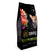 Сухой корм Savory All Breed для стерилизованных собак всех пород, со свежей индейкой, 3 кг Сухой корм Savory All Breed для стерилизованных собак всех пород, со свежей индейкой, 3 кг