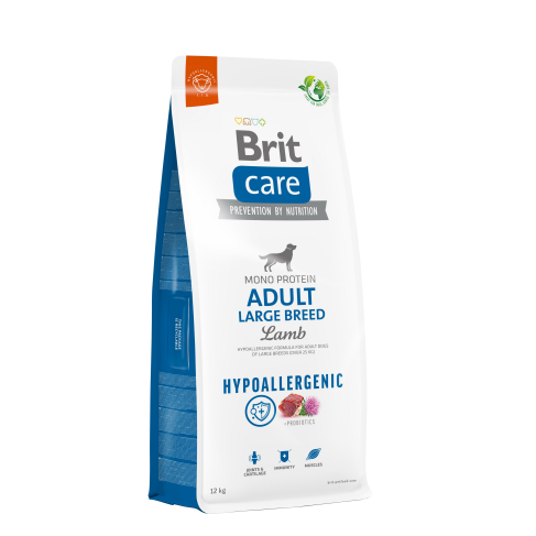 Сухой корм Brit Care Dog Hypoallergenic Adult Large Breed для собак больших пород, гипоаллергенный с ягненком, 12 кг - фото 1