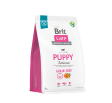 Сухой корм Brit Care Dog Grain-free Puppy для щенков, беззерновой с лососем, 3 кг