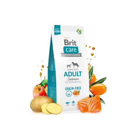 Сухий корм Brit Care Dog Grain-free Adult для собак малих і середніх порід, беззерновий з лососем, 3 кг - фото 5