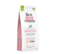 Сухой корм Brit Care Dog Sustainable Sensitive для собак с чувствительным пищеварением, с рыбой и насекомыми, 12 кг Сухой корм Brit Care Dog Sustainable Sensitive для собак с чувствительным пищеварением, с рыбой и насекомыми, 12 кг