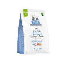 Сухой корм Brit Care Dog Sustainable Adult Large Breed для собак больших пород, с курицей и насекомыми, 3 кг Сухой корм Brit Care Dog Sustainable Adult Large Breed для собак больших пород, с курицей и насекомыми, 3 кг