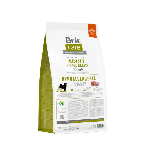 Корм для собак малих порід Brit Care Dog Hypoallergenic Adult Small Breed гіпоалергенний з ягням, 7 кг - фото 3