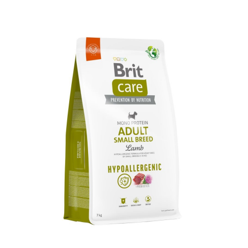 Корм для собак малих порід Brit Care Dog Hypoallergenic Adult Small Breed гіпоалергенний з ягням, 7 кг - фото 1