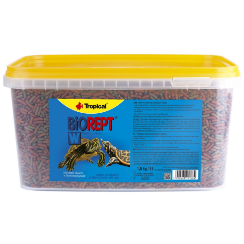 Сухой корм Tropical Biorept W для водоплавающих черепах, 1,5 кг (гранулы) - фото 1