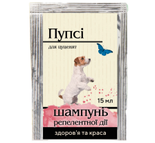 Шампунь репеллентный PROVET «Пупси» для щенков, от блох и клещей, 15 мл Шампунь репеллентный PROVET «Пупси» для щенков, от блох и клещей, 15 мл