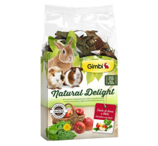 Травяной микс GimBi Natural Delight для грызунов, одуванчик и яблоки, 100 г