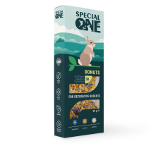 Пончики Special One «Василек, календула, ромашка» для декоративных грызунов, 50 г Пончики Special One «Василек, календула, ромашка» для декоративных грызунов, 50 г