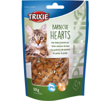Лакомство Trixie Premio Barbecue Hearts для кошек сердечка с курицей 50 г Лакомство Trixie Premio Barbecue Hearts для кошек сердечка с курицей 50 г