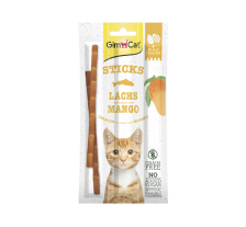 Лакомство GimCat Мясные палочки для кошек, с лососем и манго, 3 шт по 5 г Лакомство GimCat Мясные палочки для кошек, с лососем и манго, 3 шт по 5 г