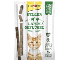 М’ясні палички GimCat для кішок, ягня та курка, 4 шт