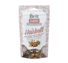 Функциональные лакомства Brit Care Hairball с уткой для котов, 50г