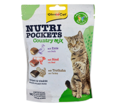 Витаминные лакомства GimCat Nutri Pockets Кантри микс для кошек, 150 г