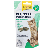 Витаминное лакомство GimCat Nutri Pockets для кошек, кошачья мята и мультивитамин, 60 г Витаминное лакомство GimCat Nutri Pockets для кошек, кошачья мята и мультивитамин, 60 г