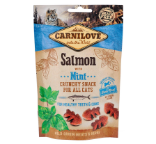 Лакомство Carnilove Cat Crunchy Snack для котів, лосось и мята, 50 г Лакомство Carnilove Cat Crunchy Snack для котів, лосось и мята, 50 г