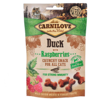 Лакомство Carnilove Cat Crunchy Snack для кошек, утка и малина, 50 г Лакомство Carnilove Cat Crunchy Snack для кошек, утка и малина, 50 г