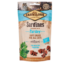 Лакомство Carnilove Cat Semi Moist Snack для кошек, сардина и петрушка, 50 г Лакомство Carnilove Cat Semi Moist Snack для кошек, сардина и петрушка, 50 г
