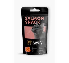 Хрустящие лакомства Savory Snack Подушечки для прихотливых кошек, с лососем, 60 г Хрустящие лакомства Savory Snack Подушечки для прихотливых кошек, с лососем, 60 г