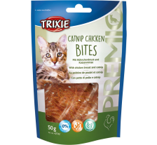 Лакомство Trixie Premio Catnip Chicken Bites для кошек кусочки с куриной грудкой и кошачьей мятой 50 г Лакомство Trixie Premio Catnip Chicken Bites для кошек кусочки с куриной грудкой и кошачьей мятой 50 г