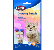 Лакомство Trixie Creamy Snacks для кошек с тунцем и креветками 5 шт х 14 г Лакомство Trixie Creamy Snacks для кошек с тунцем и креветками 5 шт х 14 г