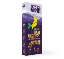 Пончик Speciаl One «Паприка, морковь, кунжут» для декоративных птиц, 60 г Пончик Speciаl One «Паприка, морковь, кунжут» для декоративных птиц, 60 г