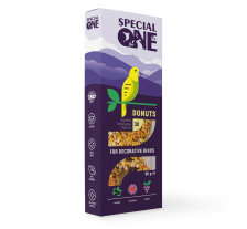 Пончики Special One «Смородина, эхинацея, виноград» для декоративных птиц, 60 г Пончики Special One «Смородина, эхинацея, виноград» для декоративных птиц, 60 г