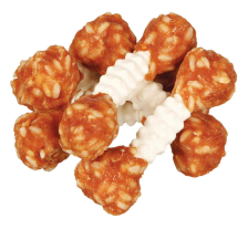 Лакомство Trixie Denta Fun Chewing Dumbbells для собак Гантель жевательная с курицей и рисом 100 г 6 шт Лакомство Trixie Denta Fun Chewing Dumbbells для собак Гантель жевательная с курицей и рисом 100 г 6 шт