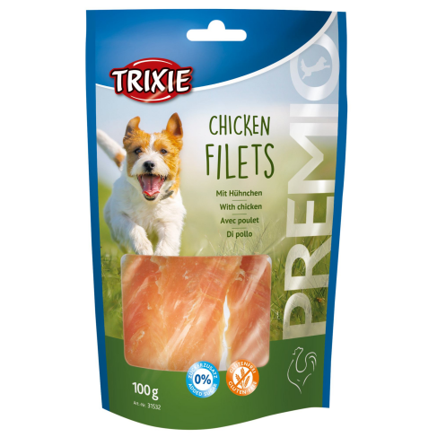Лакомство Trixie Premio Chicken Filets для собак полоски из куриного филе 100 г - фото 1 Лакомство Trixie Premio Chicken Filets для собак полоски из куриного филе 100 г - фото 1