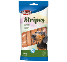 Лакомство Trixie Stripes для собак полоски с мясом домашних птиц 100 г