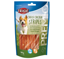 Лакомство Trixie Premio Chicken Cheese Stripes для собак палочки с курицей и сыром 100 г Лакомство Trixie Premio Chicken Cheese Stripes для собак палочки с курицей и сыром 100 г
