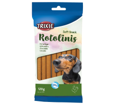 Лакомство Trixie Soft Snack Rotolinis для собак палочки с мясом домашних птиц 120 г Лакомство Trixie Soft Snack Rotolinis для собак палочки с мясом домашних птиц 120 г