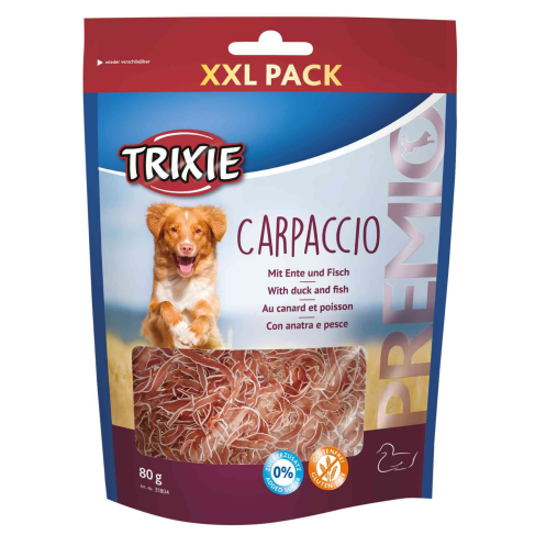Ласощі Trixie Premio Carpaccio XXL для собак з качкою та рибою 80 г - фото 1