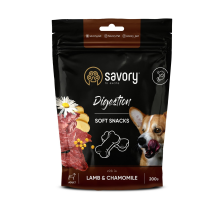 Мягкие лакомства Savory для улучшения пищеварения собак, ягненок и ромашка, 200 г Мягкие лакомства Savory для улучшения пищеварения собак, ягненок и ромашка, 200 г